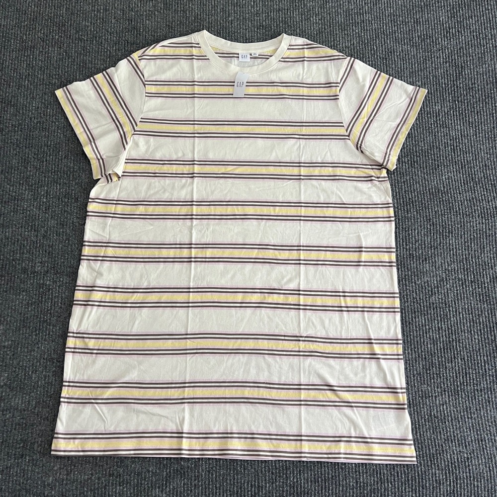 NWT Gap Womens XXL T-Shirt Dress Bundle 3PK Black Striped Short Sleeve Tank Mini - Picture 2 of 16